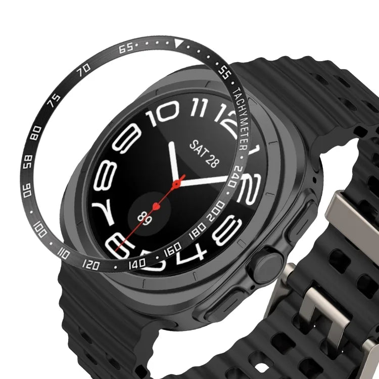Style E Smart Watch Dial Stainless Steel Bezel Ring Cover, For Samsung Galaxy Watch Ultra 47mm, For Samsung Galaxy Watch 7 44mm, For Samsung Galaxy Watch 7 40mm