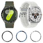 Style E Smart Watch Dial Stainless Steel Bezel Ring Cover, For Samsung Galaxy Watch Ultra 47mm, For Samsung Galaxy Watch 7 44mm, For Samsung Galaxy Watch 7 40mm