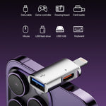 8 Pin to USB, USB-C / Type-C OTG Adapter, 8 Pin to USB, Type-C