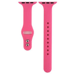 Thin Silicone Double Buckle Replacement Wrist Strap, For Apple Watch Series 7 41mm / 6 & SE & 5 & 4 40mm / 3 & 2 & 1 38mm, For Apple Watch Series 8&7 41mm / SE 2&6&SE&5&4 40mm / 3&2&1 38mm