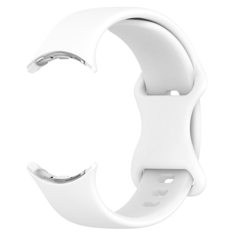 Butterfly Buckle Solid Color Silicone Watch Band, For Google Pixel Watch 5 / 4 / 3 / 2 / 1 41mm, For Google Pixel Watch 5 / 4 / 3 45mm