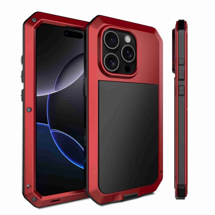 RedPepper Triple-proof Metal Phone Case, For iPhone 17 Pro Max, For iPhone 17 Pro, For iPhone 17, For iPhone Air, For iPhone 16 Pro Max, For iPhone 16 Pro, For iPhone 16 Plus, For iPhone 16