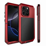 RedPepper Triple-proof Metal Phone Case, For iPhone 17 Pro Max, For iPhone 17 Pro, For iPhone 17, For iPhone Air, For iPhone 16 Pro Max, For iPhone 16 Pro, For iPhone 16 Plus, For iPhone 16