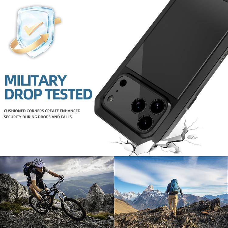 RedPepper Triple-proof Metal Phone Case, For iPhone 17 Pro Max, For iPhone 17 Pro, For iPhone 17, For iPhone Air, For iPhone 16 Pro Max, For iPhone 16 Pro, For iPhone 16 Plus, For iPhone 16
