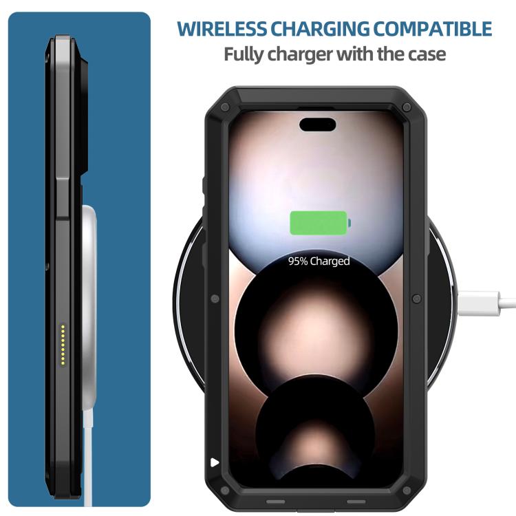 RedPepper Triple-proof Metal Phone Case, For iPhone 17 Pro Max, For iPhone 17 Pro, For iPhone 17, For iPhone Air, For iPhone 16 Pro Max, For iPhone 16 Pro, For iPhone 16 Plus, For iPhone 16