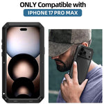 RedPepper Triple-proof Metal Phone Case, For iPhone 17 Pro Max, For iPhone 17 Pro, For iPhone 17, For iPhone Air, For iPhone 16 Pro Max, For iPhone 16 Pro, For iPhone 16 Plus, For iPhone 16