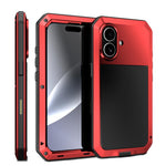 RedPepper Triple-proof Metal Phone Case, For iPhone 17 Pro Max, For iPhone 17 Pro, For iPhone 17, For iPhone Air, For iPhone 16 Pro Max, For iPhone 16 Pro, For iPhone 16 Plus, For iPhone 16