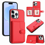 Button Card Bag RFID Anti-theft Phone Case, For iPhone 17 Pro Max, For iPhone 17 Pro, For iPhone 17, For iPhone Air, For iPhone 16 Pro Max, For iPhone 16 Pro, For iPhone 16 Plus, For iPhone 16