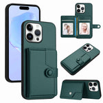 Button Card Bag RFID Anti-theft Phone Case, For iPhone 17 Pro Max, For iPhone 17 Pro, For iPhone 17, For iPhone Air, For iPhone 16 Pro Max, For iPhone 16 Pro, For iPhone 16 Plus, For iPhone 16