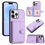 Button Card Bag RFID Anti-theft Phone Case, For iPhone 17 Pro Max, For iPhone 17 Pro, For iPhone 17, For iPhone Air, For iPhone 16 Pro Max, For iPhone 16 Pro, For iPhone 16 Plus, For iPhone 16