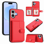 Button Card Bag RFID Anti-theft Phone Case, For iPhone 17 Pro Max, For iPhone 17 Pro, For iPhone 17, For iPhone Air, For iPhone 16 Pro Max, For iPhone 16 Pro, For iPhone 16 Plus, For iPhone 16