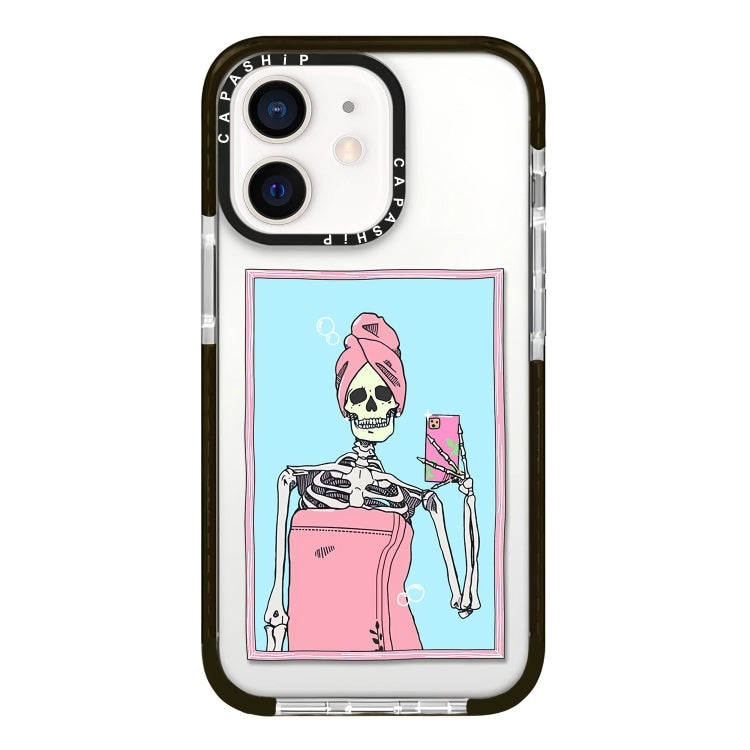 Simple Illustration Pattern Full Coverage Phone Case, For iPhone 12 mini