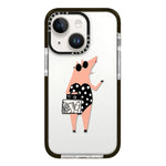 Simple Illustration Pattern Full Coverage Phone Case, For iPhone 15
