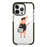 Simple Illustration Pattern Full Coverage Phone Case, For iPhone 15 Pro