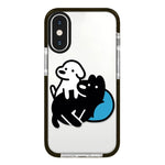 Simple Illustration Pattern Full Coverage Phone Case, For iPhone X / XS