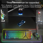 AULA F98Pro V3 99 Keys Wired/2.4G/Bluetooth Three Model RGB Mechanical Keyboard, Ice Crystal Shaft
