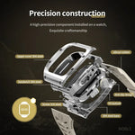 RedPepper Armor Metal Case Integrated Silicone Watch Band, For Apple Watch 44mm / 45mm