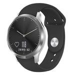 Solid Color Reverse Buckle Silicone Strap, Size: Large Size, For Garmin Vivoactive 3 / Vivomove HR