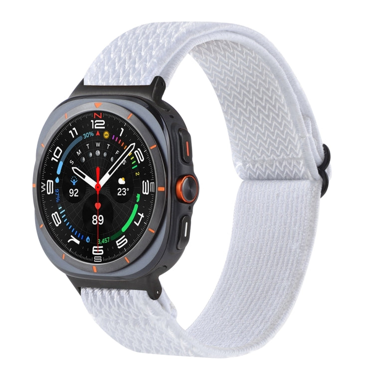 Wave Pattern Nylon Braided Watch Band, For Samsung Galaxy Watch Ultra 47mm / Ultra 2025