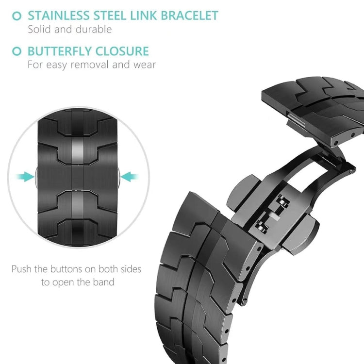 Butterfly Buckle Titanium Alloy Watch Band, For Samsung Galaxy Watch Ultra 47mm / Ultra 2025