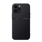 Litchi Leather Magnetic Full Coverage Shockproof Phone Case, For iPhone 17e / 16e, For iPhone 17 Pro Max, For iPhone 17 Pro, For iPhone 17, For iPhone Air, For iPhone 16 Pro Max, For iPhone 16 Pro, For iPhone 16 Plus