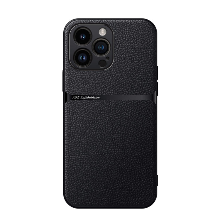 Litchi Leather Magnetic Full Coverage Shockproof Phone Case, For iPhone 17e / 16e, For iPhone 17 Pro Max, For iPhone 17 Pro, For iPhone 17, For iPhone Air, For iPhone 16 Pro Max, For iPhone 16 Pro, For iPhone 16 Plus