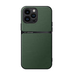 Litchi Leather Magnetic Full Coverage Shockproof Phone Case, For iPhone 17e / 16e, For iPhone 17 Pro Max, For iPhone 17 Pro, For iPhone 17, For iPhone Air, For iPhone 16 Pro Max, For iPhone 16 Pro, For iPhone 16 Plus