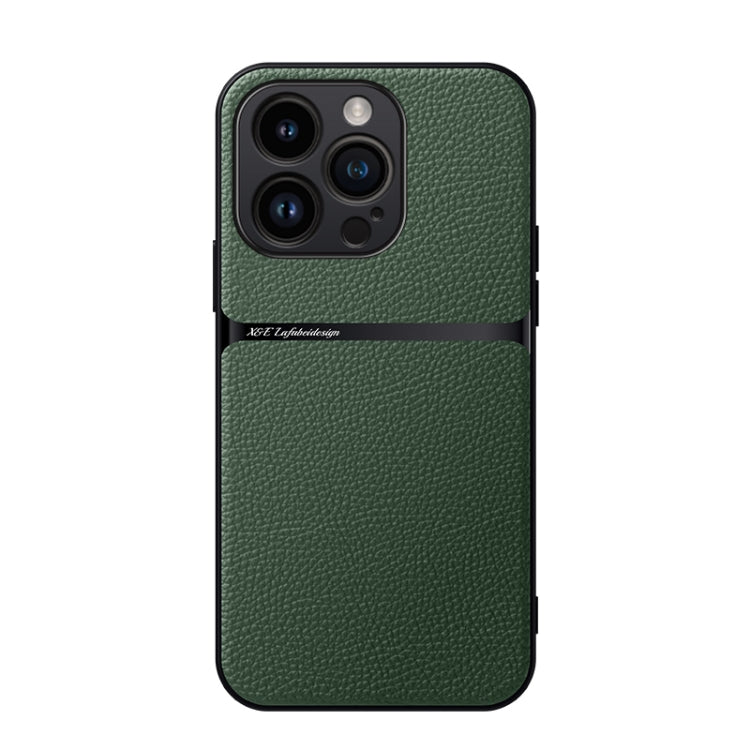 Litchi Leather Magnetic Full Coverage Shockproof Phone Case, For iPhone 17e / 16e, For iPhone 17 Pro Max, For iPhone 17 Pro, For iPhone 17, For iPhone Air, For iPhone 16 Pro Max, For iPhone 16 Pro, For iPhone 16 Plus