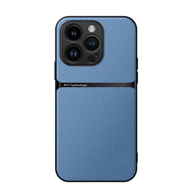 Litchi Leather Magnetic Full Coverage Shockproof Phone Case, For iPhone 17e / 16e, For iPhone 17 Pro Max, For iPhone 17 Pro, For iPhone 17, For iPhone Air, For iPhone 16 Pro Max, For iPhone 16 Pro, For iPhone 16 Plus