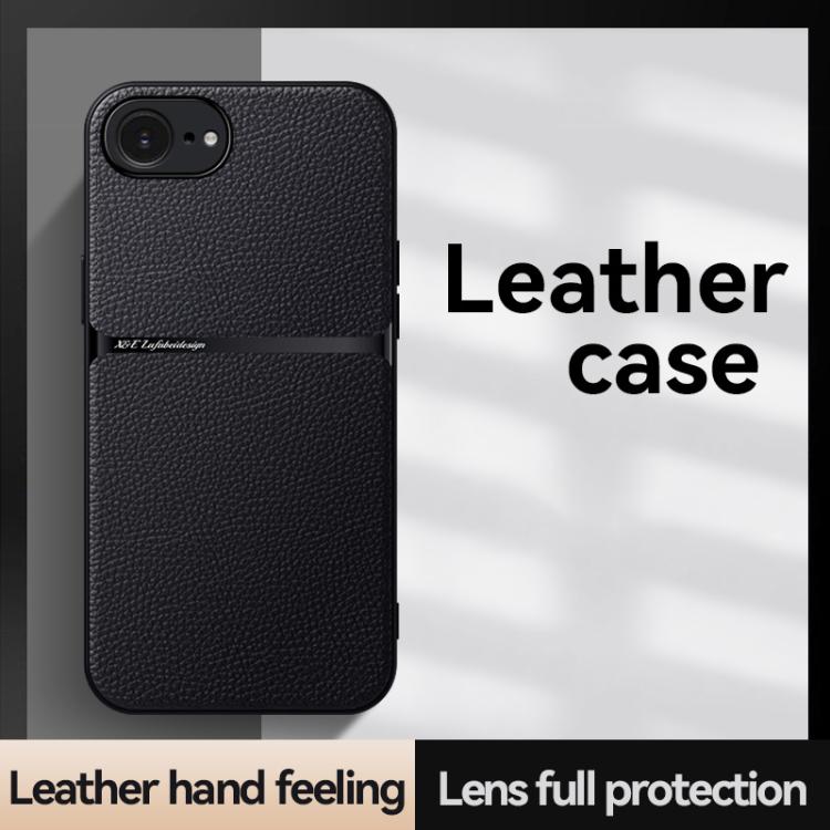 Litchi Leather Magnetic Full Coverage Shockproof Phone Case, For iPhone 17e / 16e, For iPhone 17 Pro Max, For iPhone 17 Pro, For iPhone 17, For iPhone Air, For iPhone 16 Pro Max, For iPhone 16 Pro, For iPhone 16 Plus
