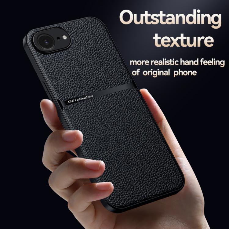 Litchi Leather Magnetic Full Coverage Shockproof Phone Case, For iPhone 17e / 16e, For iPhone 17 Pro Max, For iPhone 17 Pro, For iPhone 17, For iPhone Air, For iPhone 16 Pro Max, For iPhone 16 Pro, For iPhone 16 Plus