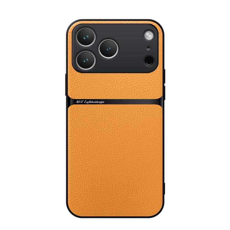 Litchi Leather Magnetic Full Coverage Shockproof Phone Case, For iPhone 17e / 16e, For iPhone 17 Pro Max, For iPhone 17 Pro, For iPhone 17, For iPhone Air, For iPhone 16 Pro Max, For iPhone 16 Pro, For iPhone 16 Plus