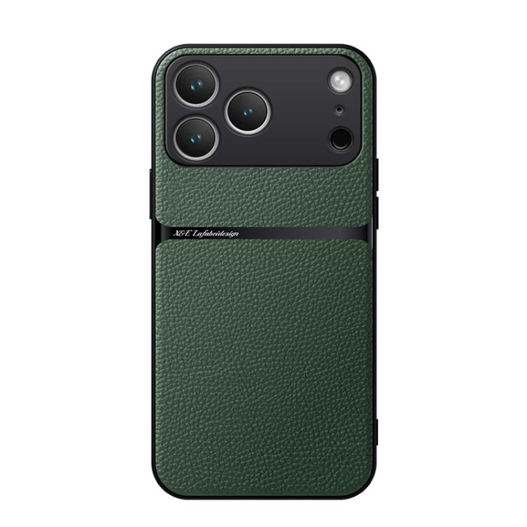 Litchi Leather Magnetic Full Coverage Shockproof Phone Case, For iPhone 17e / 16e, For iPhone 17 Pro Max, For iPhone 17 Pro, For iPhone 17, For iPhone Air, For iPhone 16 Pro Max, For iPhone 16 Pro, For iPhone 16 Plus