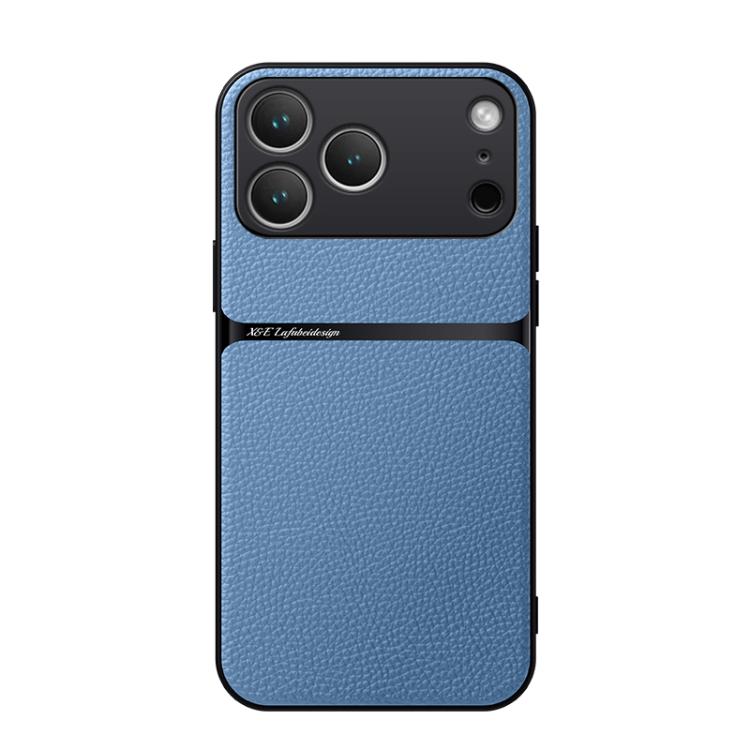 Litchi Leather Magnetic Full Coverage Shockproof Phone Case, For iPhone 17e / 16e, For iPhone 17 Pro Max, For iPhone 17 Pro, For iPhone 17, For iPhone Air, For iPhone 16 Pro Max, For iPhone 16 Pro, For iPhone 16 Plus