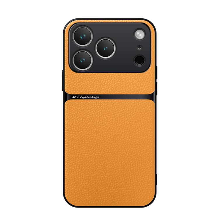 Litchi Leather Magnetic Full Coverage Shockproof Phone Case, For iPhone 17e / 16e, For iPhone 17 Pro Max, For iPhone 17 Pro, For iPhone 17, For iPhone Air, For iPhone 16 Pro Max, For iPhone 16 Pro, For iPhone 16 Plus