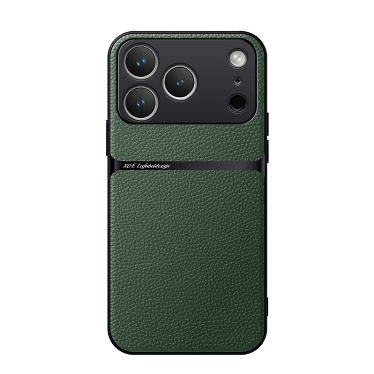 Litchi Leather Magnetic Full Coverage Shockproof Phone Case, For iPhone 17e / 16e, For iPhone 17 Pro Max, For iPhone 17 Pro, For iPhone 17, For iPhone Air, For iPhone 16 Pro Max, For iPhone 16 Pro, For iPhone 16 Plus