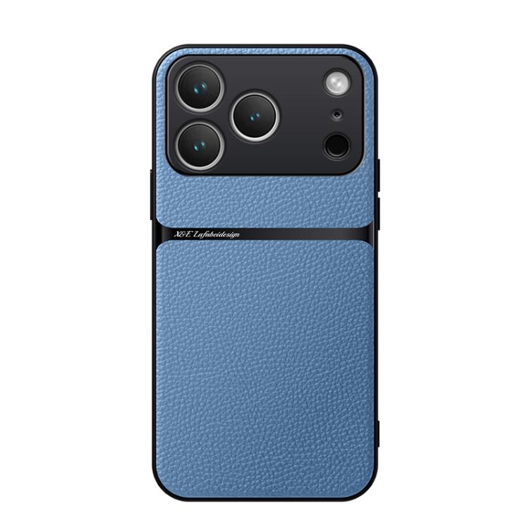 Litchi Leather Magnetic Full Coverage Shockproof Phone Case, For iPhone 17e / 16e, For iPhone 17 Pro Max, For iPhone 17 Pro, For iPhone 17, For iPhone Air, For iPhone 16 Pro Max, For iPhone 16 Pro, For iPhone 16 Plus