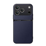 Litchi Leather Magnetic Full Coverage Shockproof Phone Case, For iPhone 17e / 16e, For iPhone 17 Pro Max, For iPhone 17 Pro, For iPhone 17, For iPhone Air, For iPhone 16 Pro Max, For iPhone 16 Pro, For iPhone 16 Plus