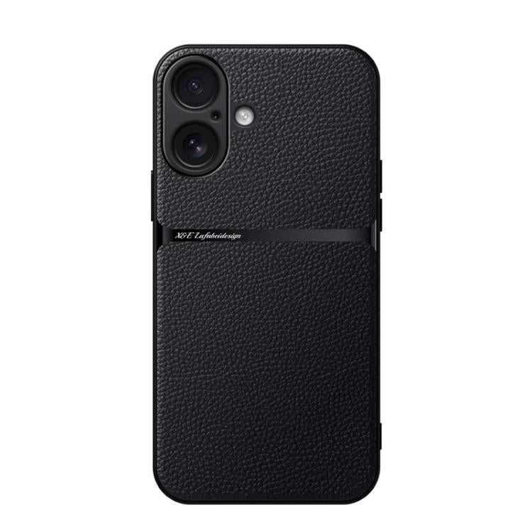 Litchi Leather Magnetic Full Coverage Shockproof Phone Case, For iPhone 17e / 16e, For iPhone 17 Pro Max, For iPhone 17 Pro, For iPhone 17, For iPhone Air, For iPhone 16 Pro Max, For iPhone 16 Pro, For iPhone 16 Plus