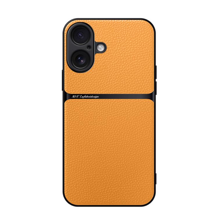 Litchi Leather Magnetic Full Coverage Shockproof Phone Case, For iPhone 17e / 16e, For iPhone 17 Pro Max, For iPhone 17 Pro, For iPhone 17, For iPhone Air, For iPhone 16 Pro Max, For iPhone 16 Pro, For iPhone 16 Plus