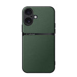 Litchi Leather Magnetic Full Coverage Shockproof Phone Case, For iPhone 17e / 16e, For iPhone 17 Pro Max, For iPhone 17 Pro, For iPhone 17, For iPhone Air, For iPhone 16 Pro Max, For iPhone 16 Pro, For iPhone 16 Plus