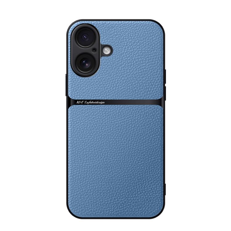 Litchi Leather Magnetic Full Coverage Shockproof Phone Case, For iPhone 17e / 16e, For iPhone 17 Pro Max, For iPhone 17 Pro, For iPhone 17, For iPhone Air, For iPhone 16 Pro Max, For iPhone 16 Pro, For iPhone 16 Plus