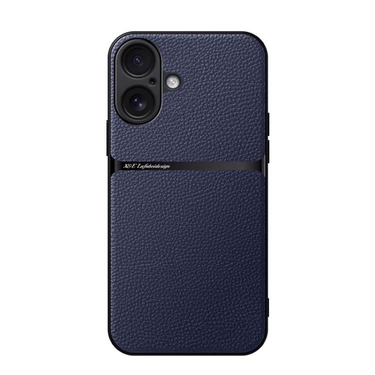Litchi Leather Magnetic Full Coverage Shockproof Phone Case, For iPhone 17e / 16e, For iPhone 17 Pro Max, For iPhone 17 Pro, For iPhone 17, For iPhone Air, For iPhone 16 Pro Max, For iPhone 16 Pro, For iPhone 16 Plus