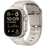 Single Nail Dual-Color Multi-hole Silicone Watch Band, For Apple Watch 46mm / 49mm / 45mm / 44mm