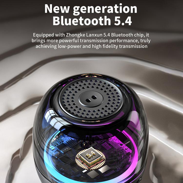 M88 Portable Gyro RGB Atmosphere Light Bluetooth Speaker Subwoofer, M88