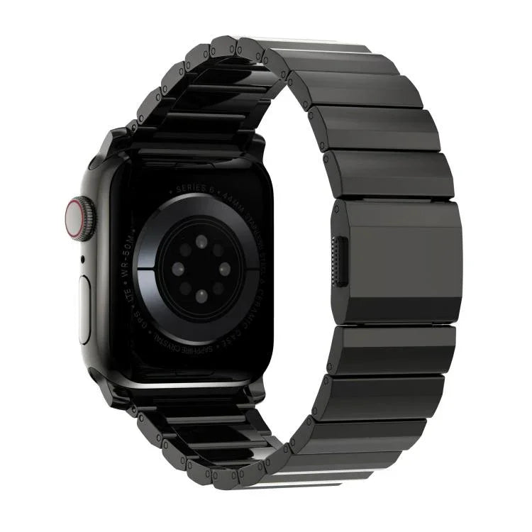 Norman Clasp One-Bead Stainless Steel Watch Band, For Apple Watch 46mm / 49mm / 45mm / 44mm