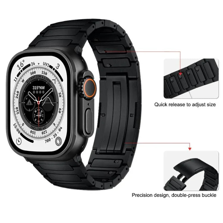Integrated I-Shaped Quick Release Titanium Alloy Watch Band, For Apple Watch 46mm / 49mm / 45mm / 44mm