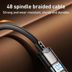 REMAX C01-AL 3A USB to 8 Pin Nylon Braided Data Cable, Length: 1.2m, USB to 8 Pin