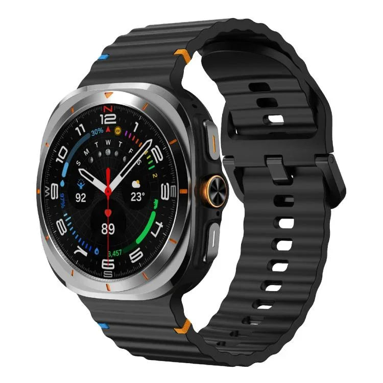 Kalebol Wave Stitching Silicone Strap, For Samsung Galaxy Watch Ultra 47mm / Ultra 2025