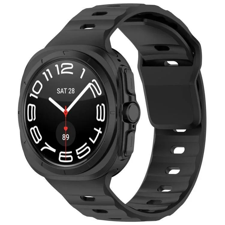 Kalebol Square Buckle Silicone Watch Band, For Samsung Galaxy Watch Ultra 47mm / Ultra 2025